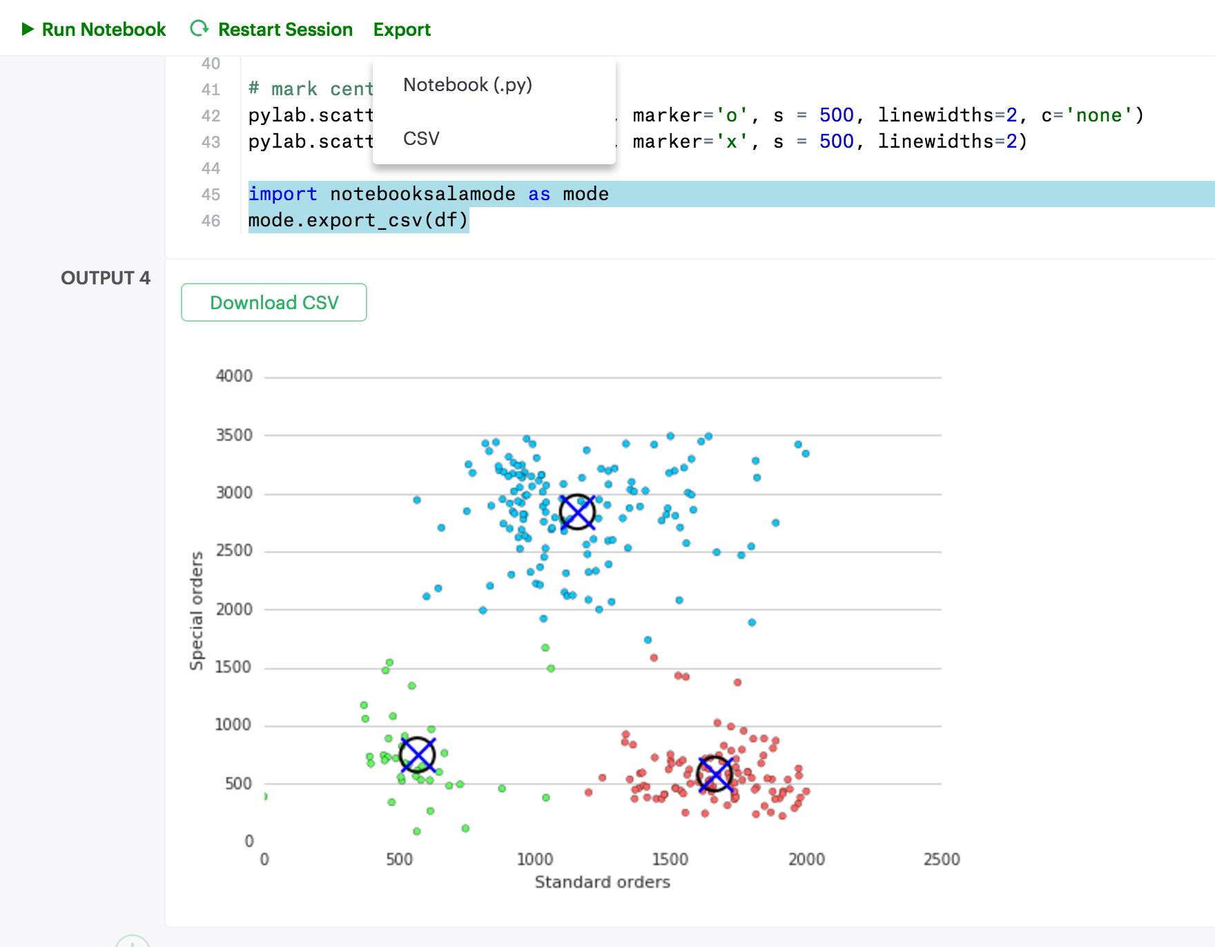 Export pandas DataFrame