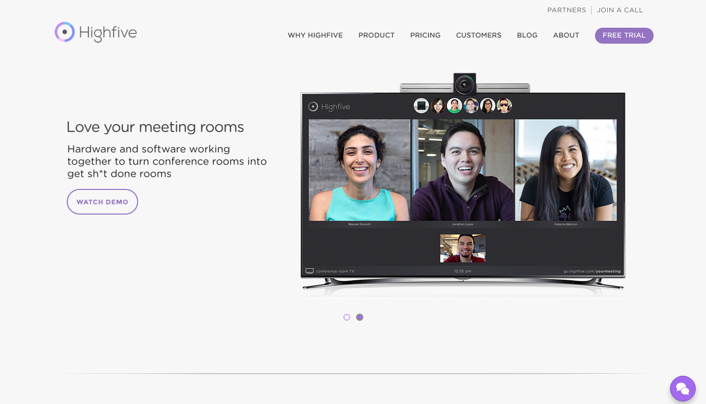 highfive video conferencing channels