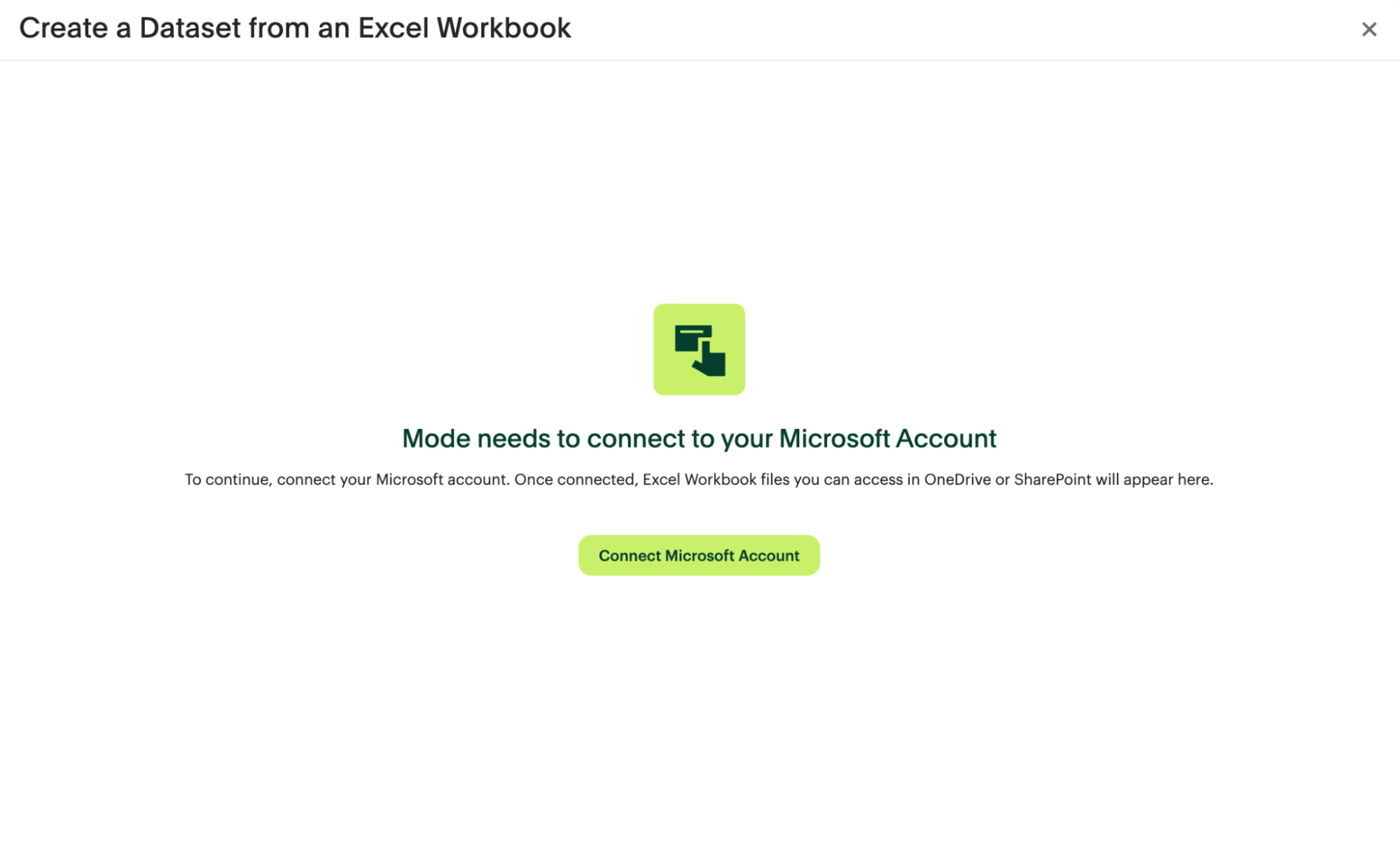 Create Excel workbook