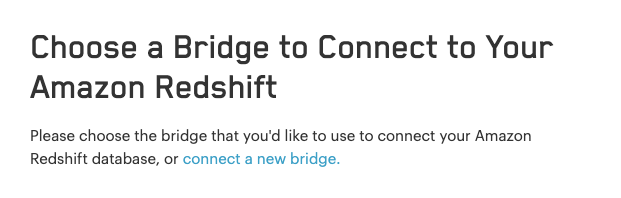Connect a New Bridge
