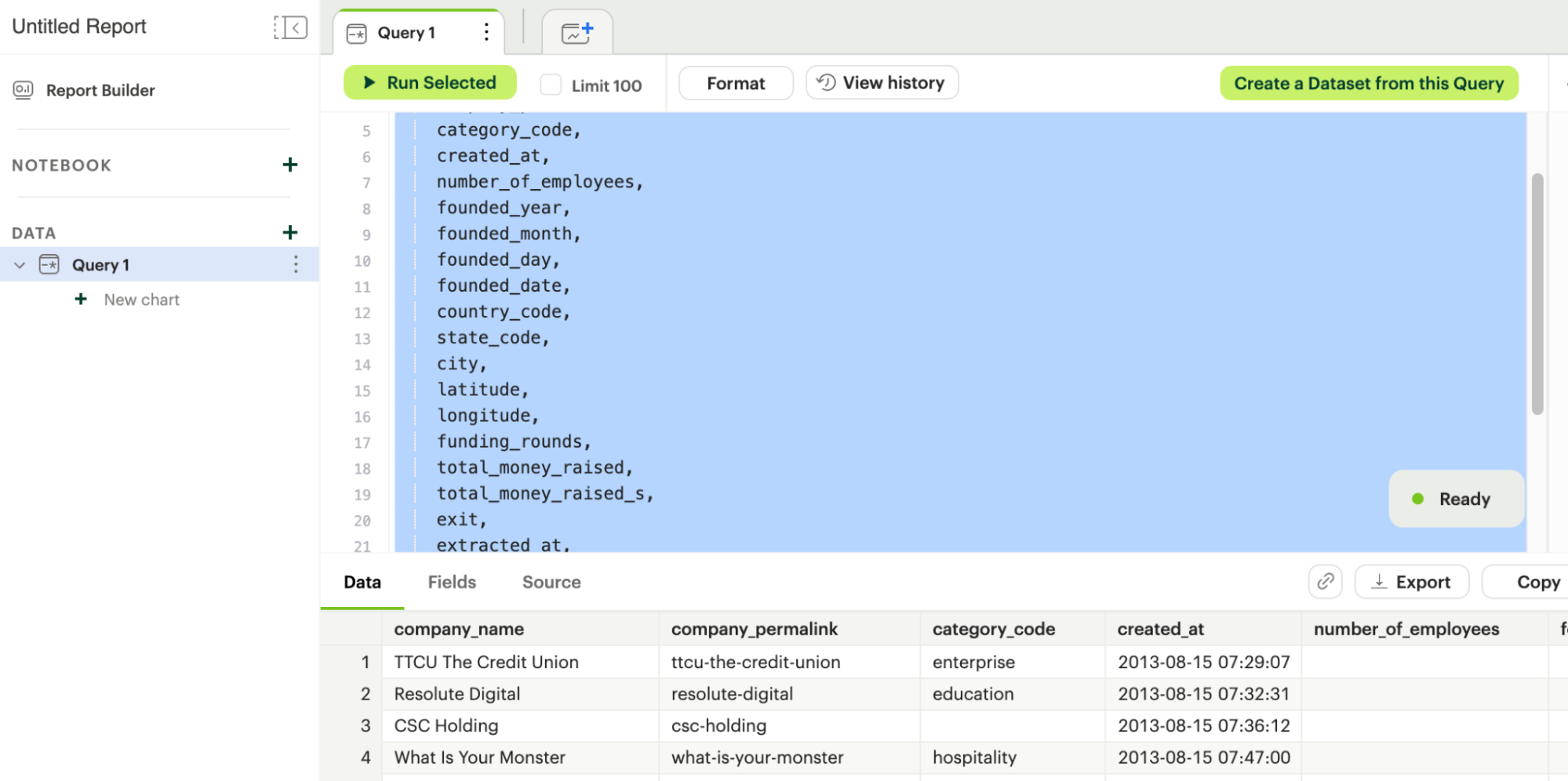 create dataset