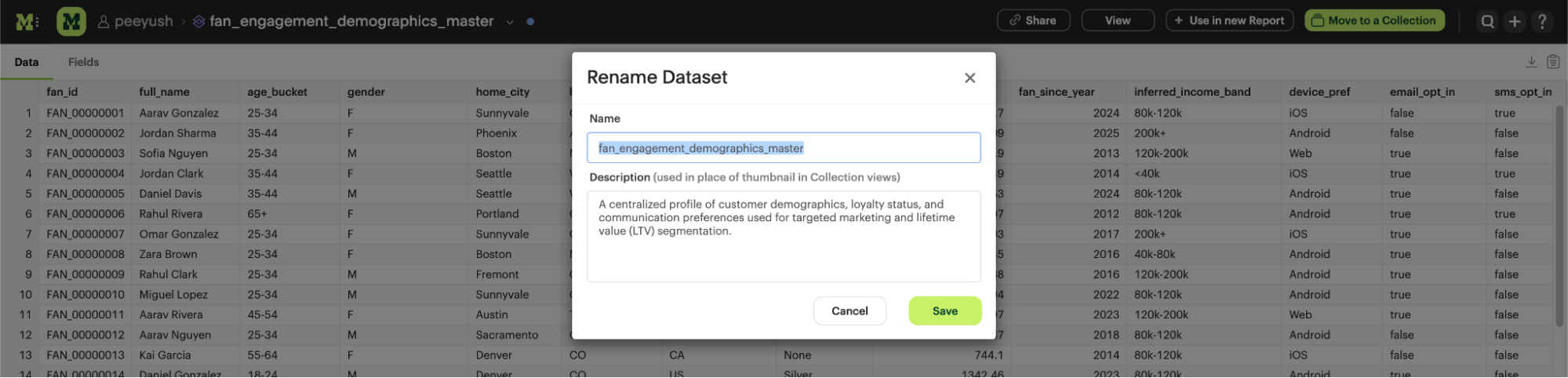 create dataset from file