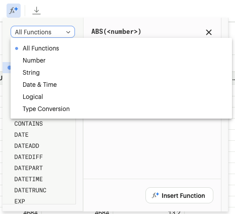 calculated fields