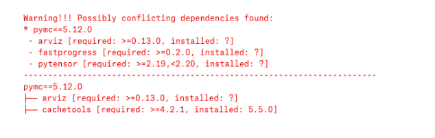 Notebook dependency error