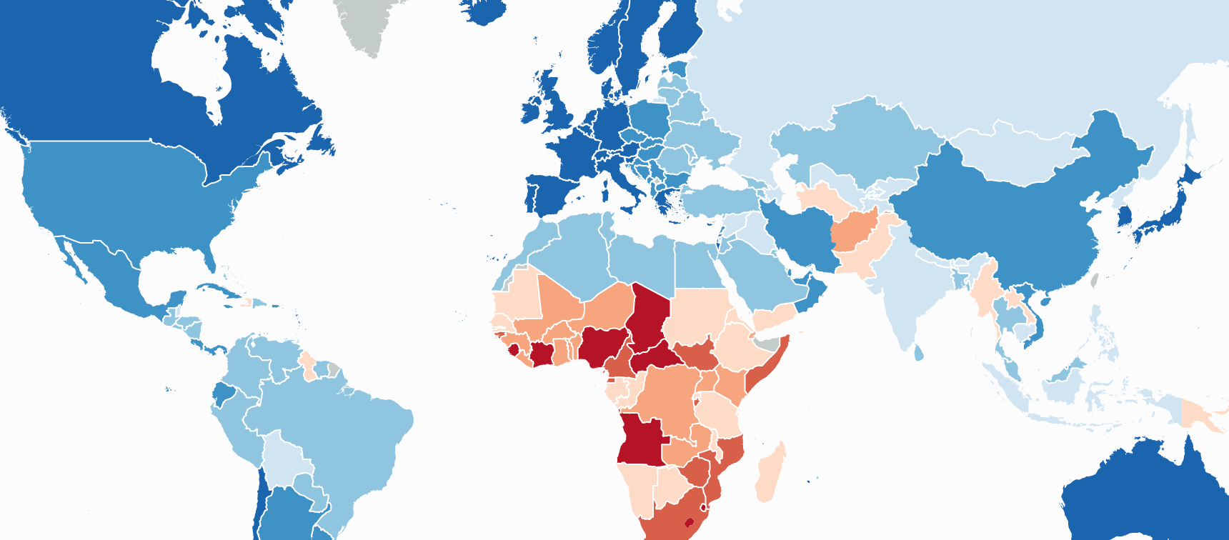 Python World Map Visualization World Choropleth Map | Charts - Mode